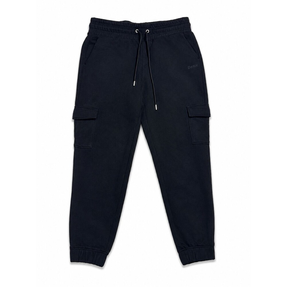 DKNY Sport Women's Cargo Jogger Pants Black Size Small Drawstring